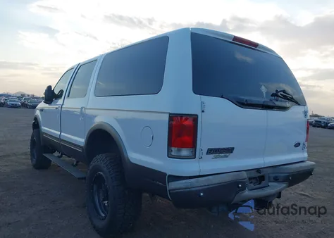2001 Ford Excursion Limited из США, поврежденный, VIN 1FMSU43F11EA24554